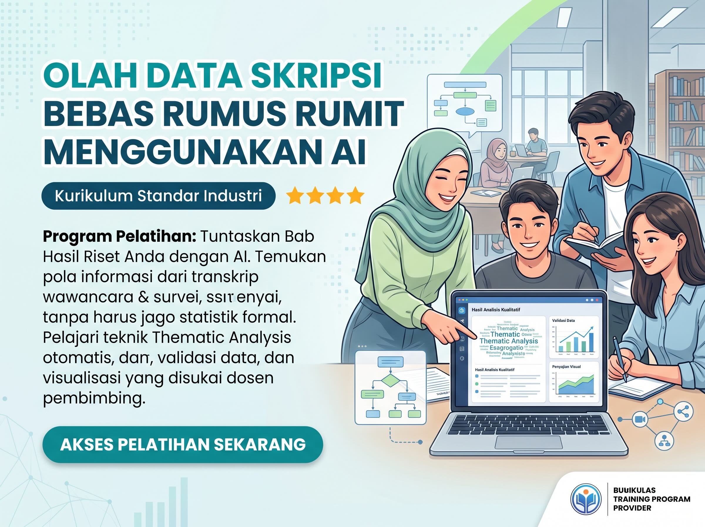 Olah Data Skripsi Bebas Rumus Rumit Menggunakan AI